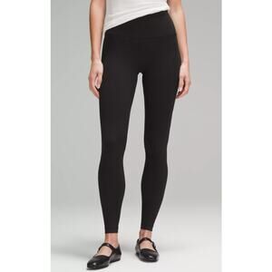 Lululemon 'Align' Black Rib Panel Hr Tight / Leegging Size 2